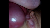 A Georgian woman jerks her clitoris with her finger during anal